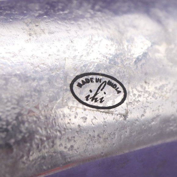 Fleur de Lis Long Cracker Tray by IHI India Silver Tone Cast Metal Hors D'Oeuvre - Picture 6 of 7